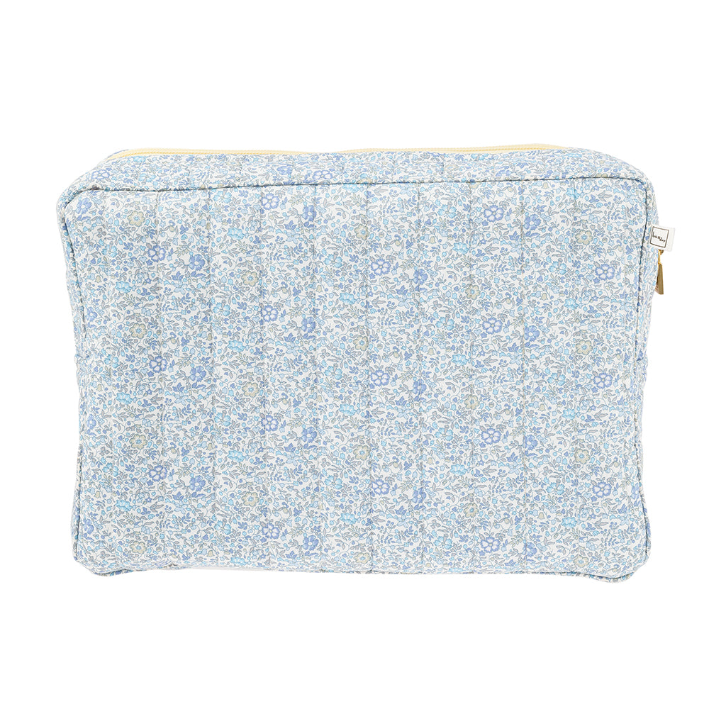 Bon Dep Large Pouch, Toiletry Bag with Liberty - Katie and Millie Light Blue
