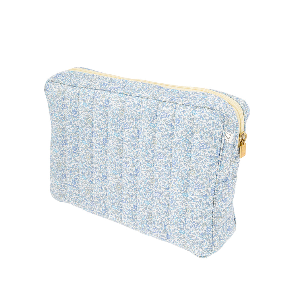 Bon Dep Large Pouch, Toiletry Bag with Liberty - Katie and Millie Light Blue