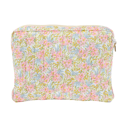 Bon Dep Pouch Large, Toiletry Bag with Liberty - Swirling Petals Pink