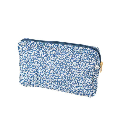 Bon Dep Pouch Small, Toiletry Bag with Liberty – Feather Blue