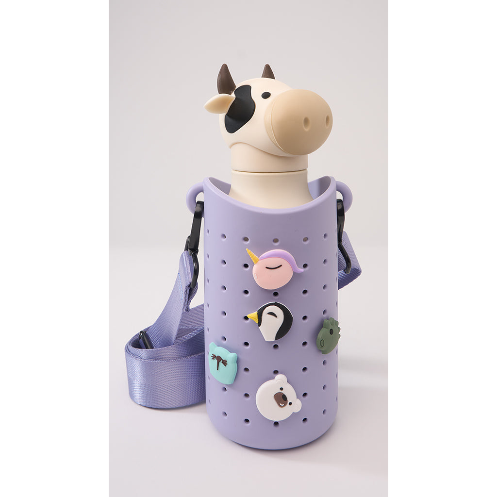 Asobu Sling Silicone Strap Bottle Bag, Purple
