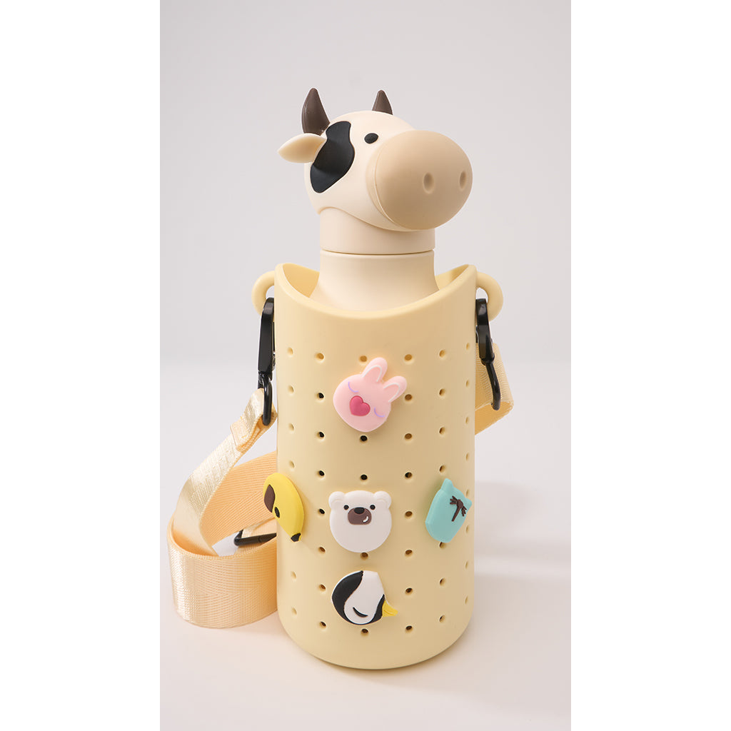 Asobu Sling Silicone Strap Bag for Water Bottle, Yellow