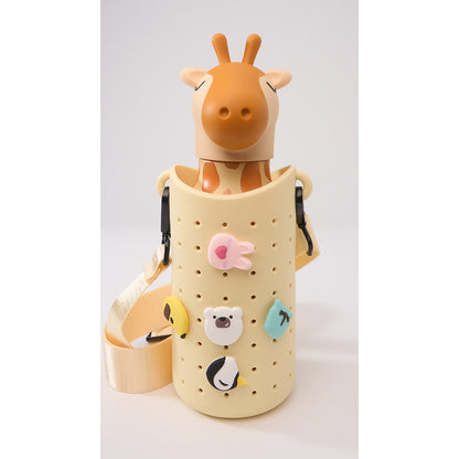 Asobu Sling Silicone Strap Bag for Water Bottle, Yellow