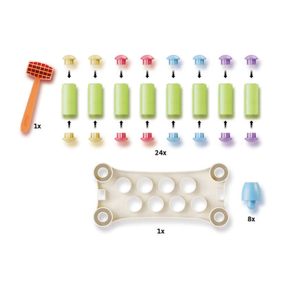 Quercetti PlayEco+ Hammer Game, Hammer Peggy - From 18 Months
