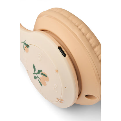 Liewood Quinn Wireless Headphones, Peach/Sea Shell
