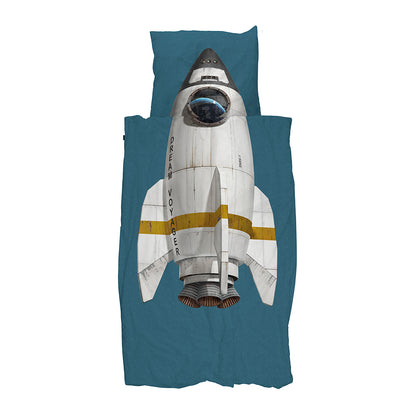 Snurk Adult Bedding, Organic - Rocket Smokey Blue