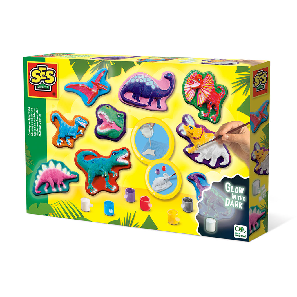 SES Creative Creative Kit, Mold and Paint - Dinosaurs