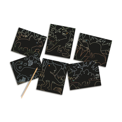 SES Creative Scratch Cards, Glow-in-the-Dark Dinosaurs