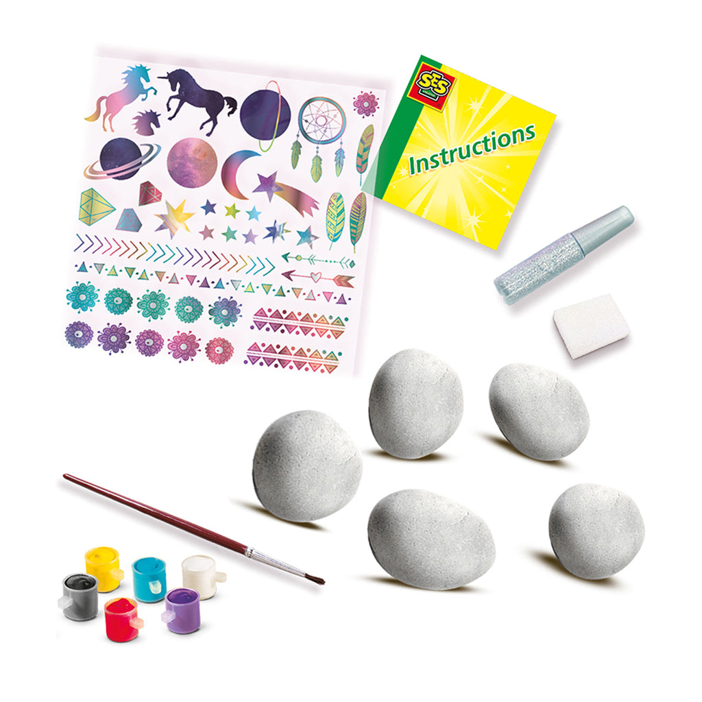 SES Creative Paint Your Own Galaxy Stones