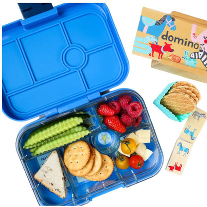 Yumbox Lunchbox with 6 Compartments, Original - Rocket - Surf Blue