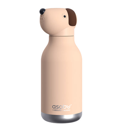 Asobu Bestie Animal Thermal Water Bottle, 460 ml - Brown Dog