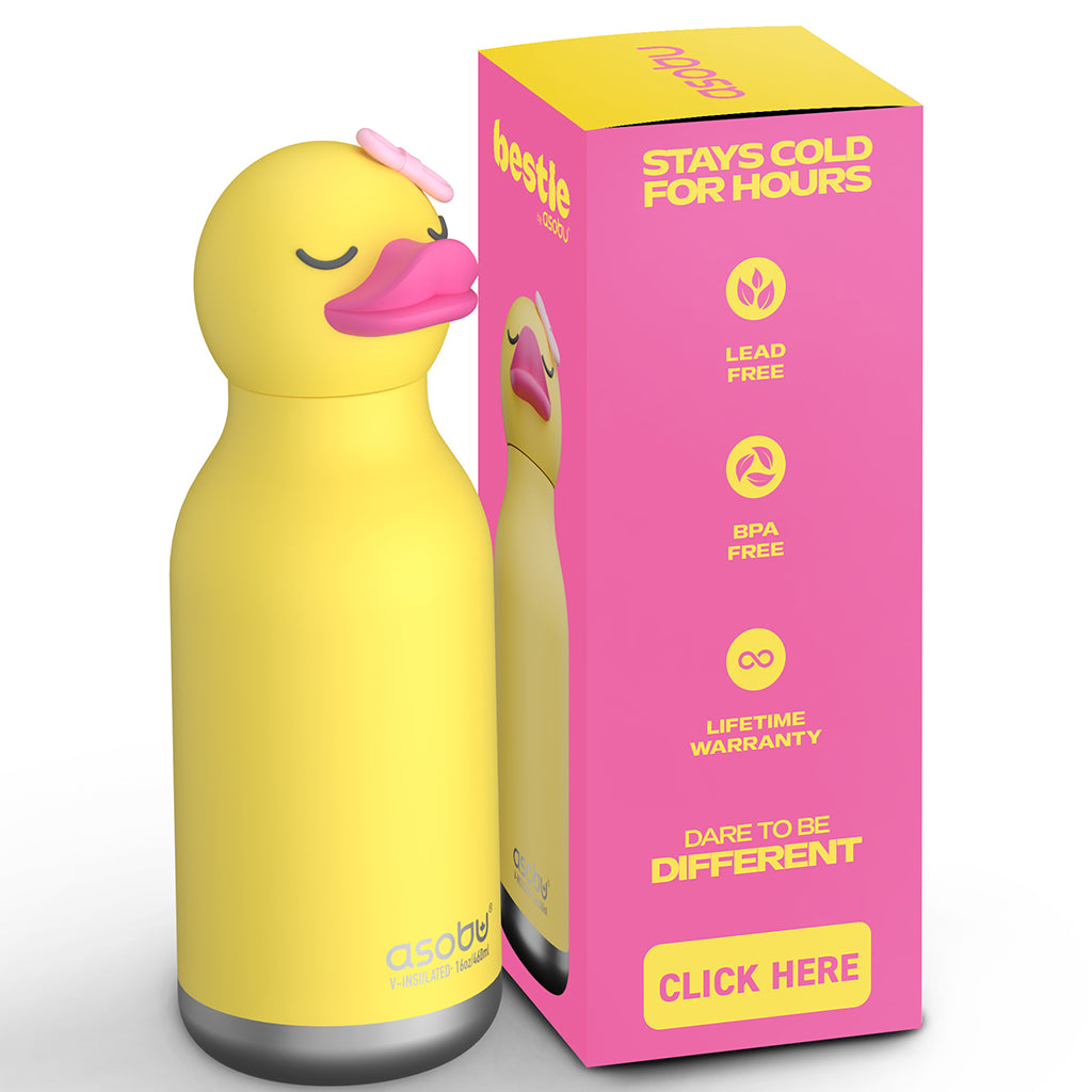 Asobu Bestie Animal Thermo Drink Bottle, 460 ml - Duck