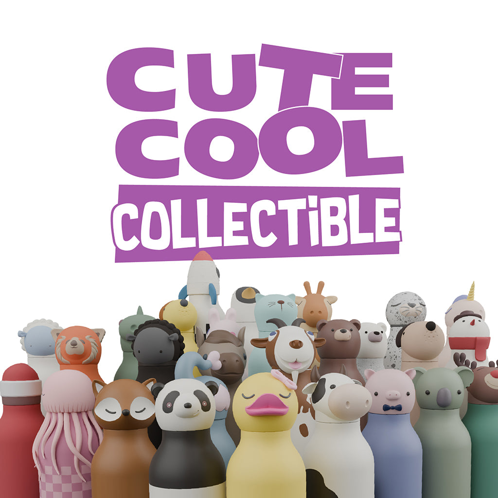 Asobu Bestie Animal Thermo Water Bottle, 460 ml - Brown Bear