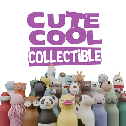 Asobu Bestie Animal Thermo Water Bottle, 460 ml - Brown Bear