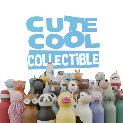 Asobu Bestie Animal Thermal Drinking Bottle, 460 ml - Panda