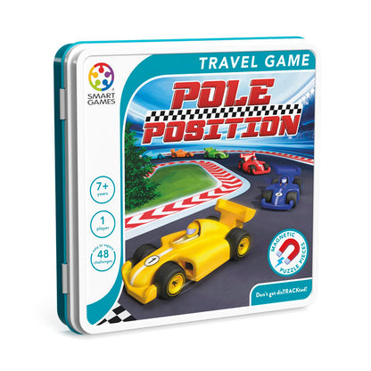 SmartGames Magnetic Travel Game in Metal Tin, Pole Position