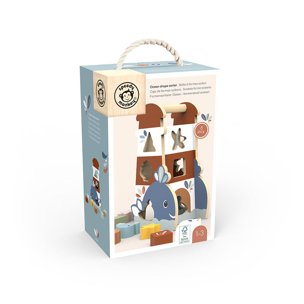 Speedy Monkey Shape Sorter, Ocean
