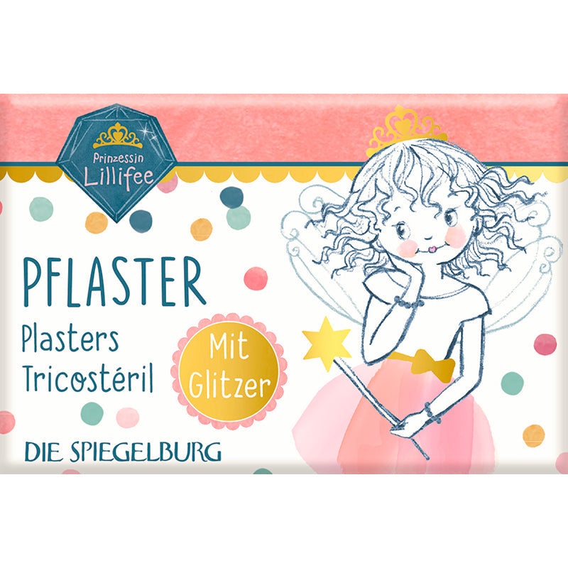 Prinsesse Lillefe plaster with glitter