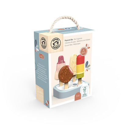 Speedy Monkey Wooden Play Food, Popsicle