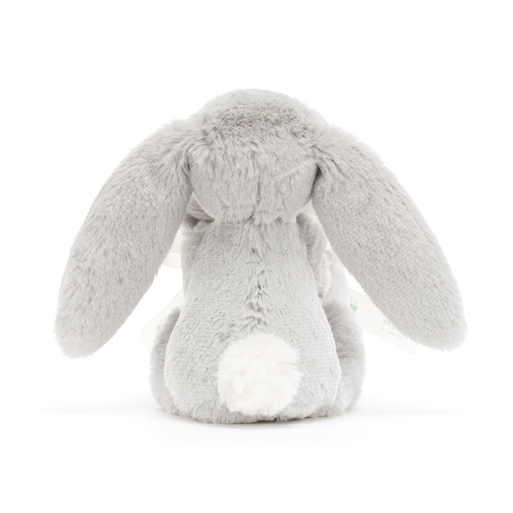 Baby Jellycat Plush, Bashful Comfort Blanket - Silver Bunny