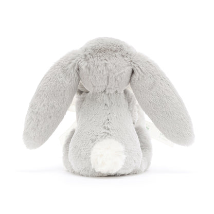 Baby Jellycat Plush, Bashful Comfort Blanket - Silver Bunny
