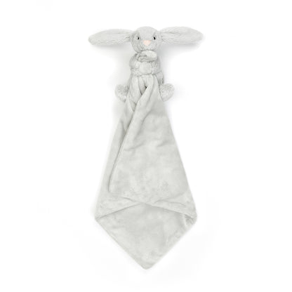 Baby Jellycat Plush, Bashful Comfort Blanket - Silver Bunny