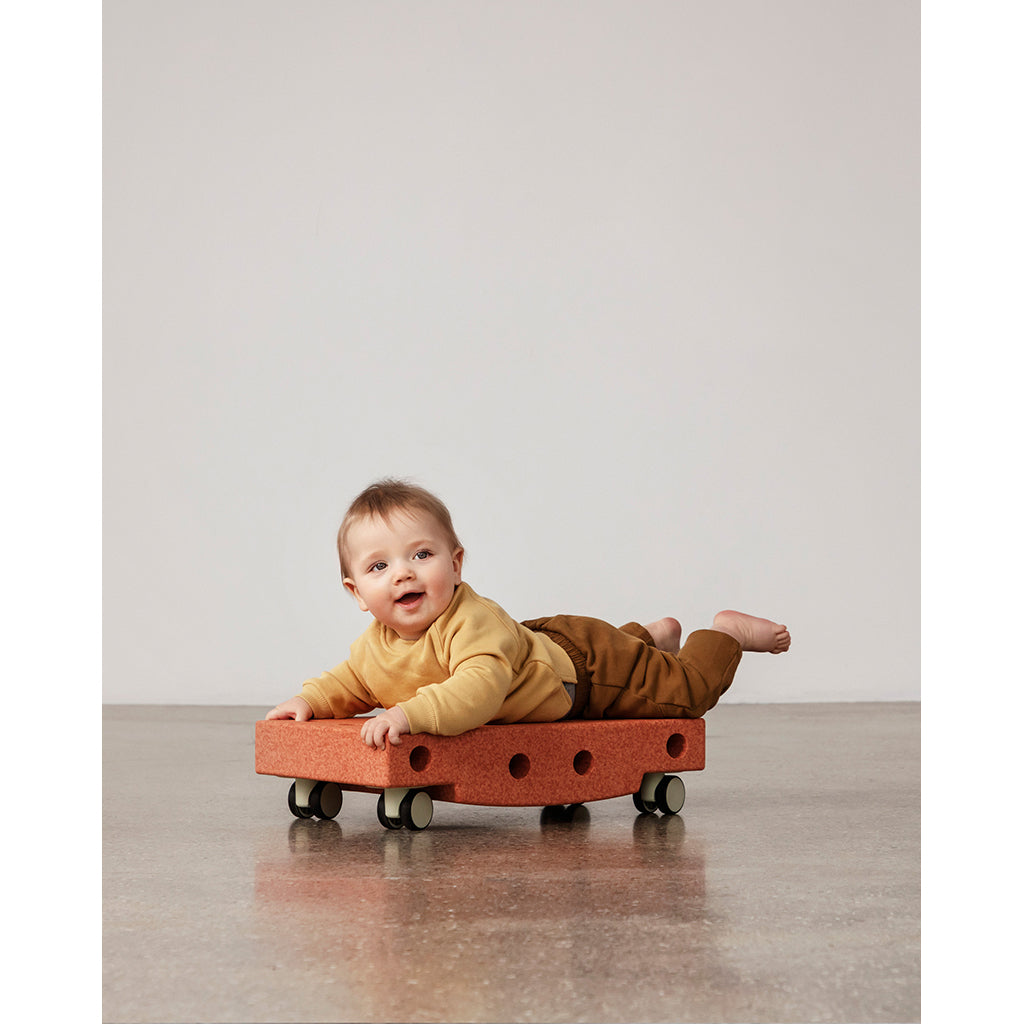 Modu Roller Board, Foam Activity Toy, 5-Piece Set - Burnt Orange