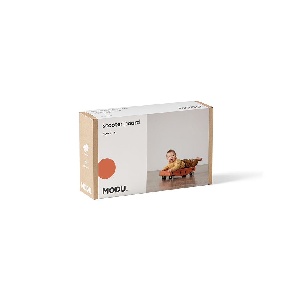 Modu Roller Board, Foam Activity Toy, 5-Piece Set - Burnt Orange
