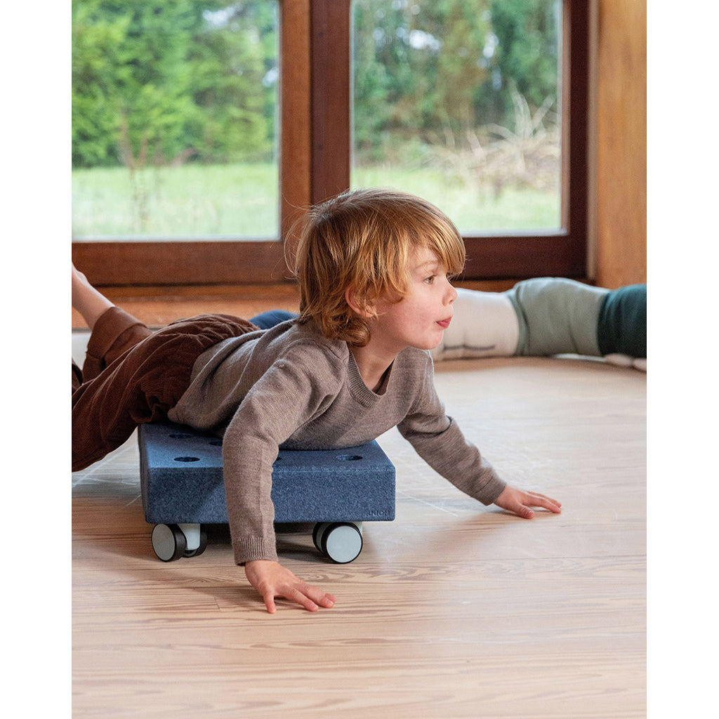 Modu Rullebræt, Foam Activity Toy, 5 Pieces – Deep Blue/Sky Blue