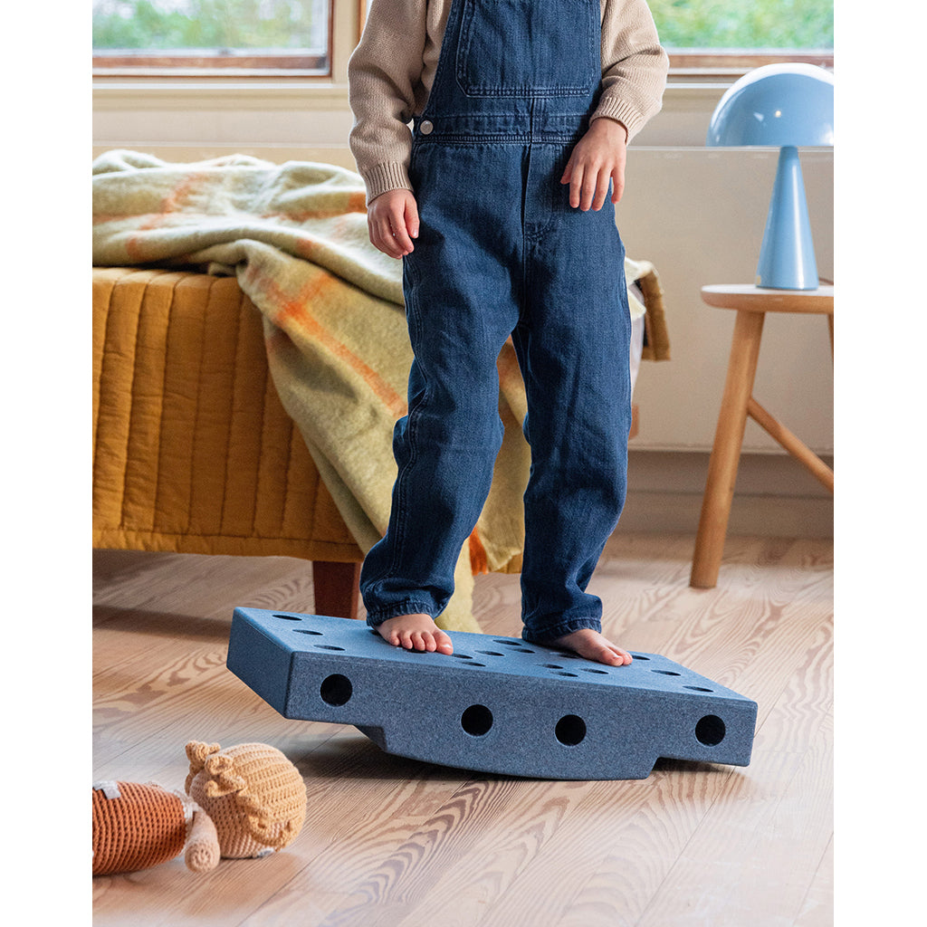 Modu Rullebræt, Foam Activity Toy, 5 Pieces – Deep Blue/Sky Blue