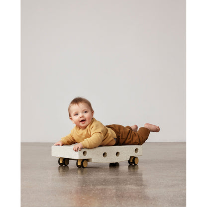 Modu Rullebræt, aktivitetslegetøj i skum, 5 dele - Sand Grey / Honey Yellow