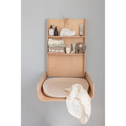 Sebra Wall-Mounted Changing Table in Wood, Wooden Edition