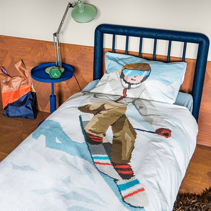 Snurk Organic Adult Bedding - Ski Boy