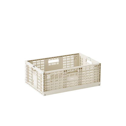 Modu Storage Box, Extra Large Foldable/Stackable Box - Sand Grey