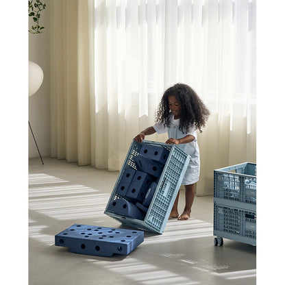 Modu Storage Box, Extra Large Foldable and Stackable Box - Sky Blue