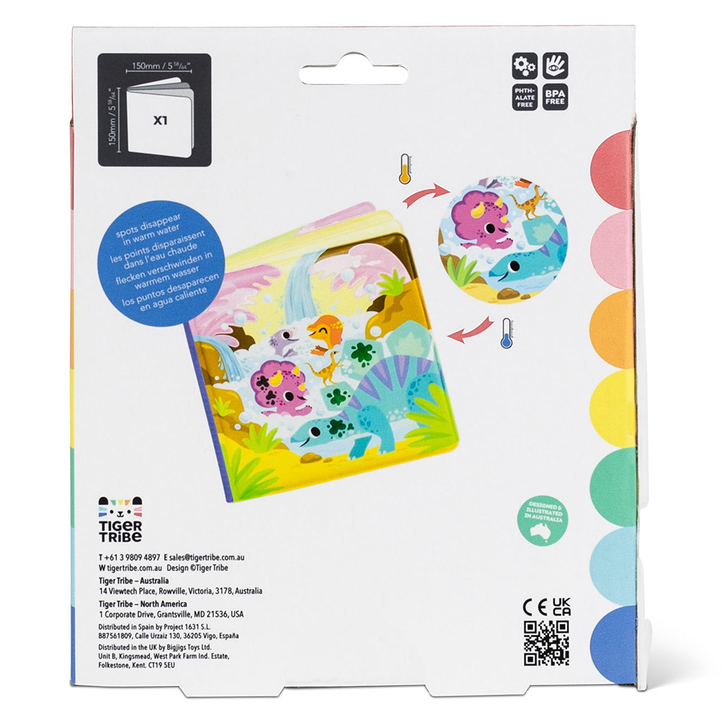Tiger Tribe Bath Toy, Bath Book - Messy Dinosaurs
