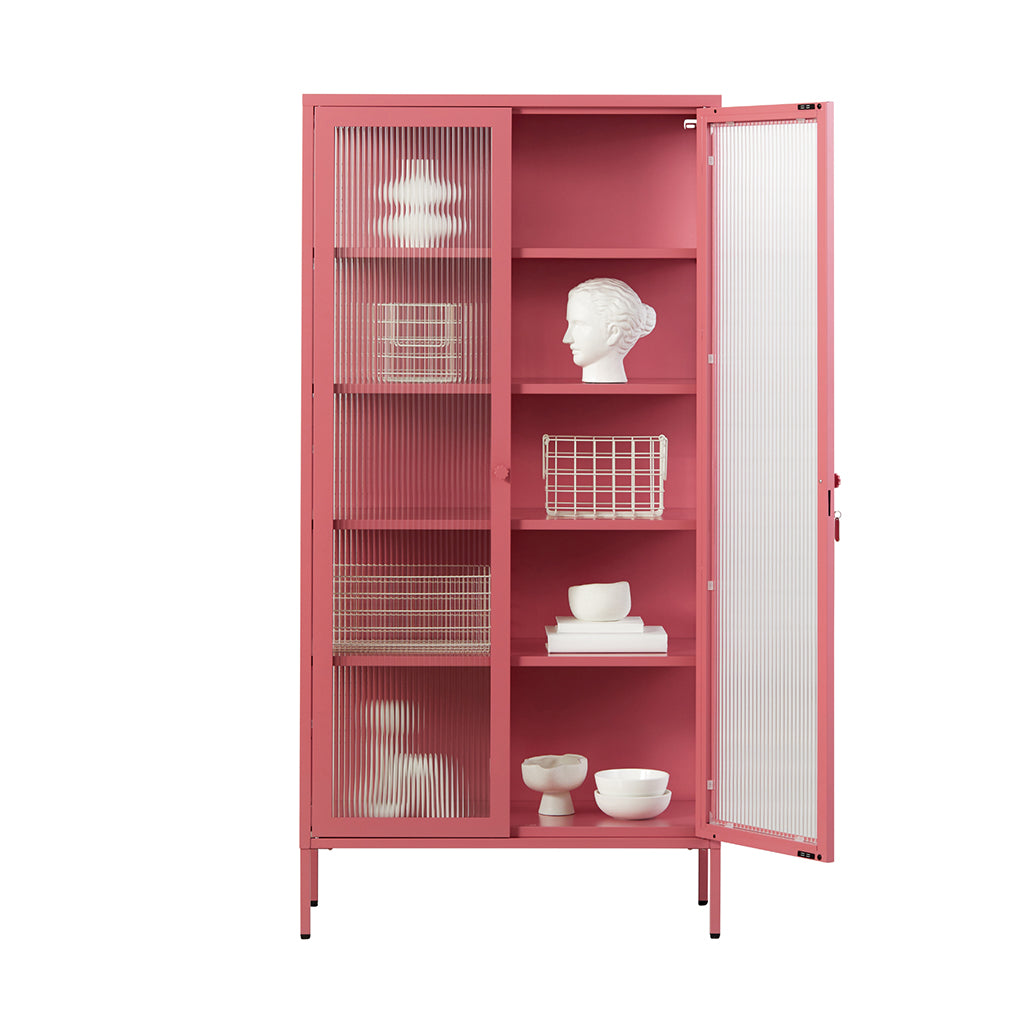 Mustard Made The Collector, Glass Display Cabinet - Berry