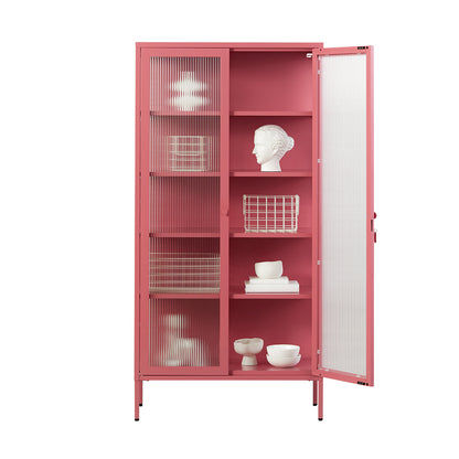 Mustard Made The Collector, Glass Display Cabinet - Berry