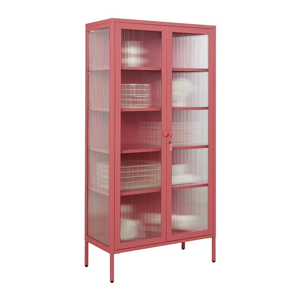 Mustard Made The Collector, Glass Display Cabinet - Berry