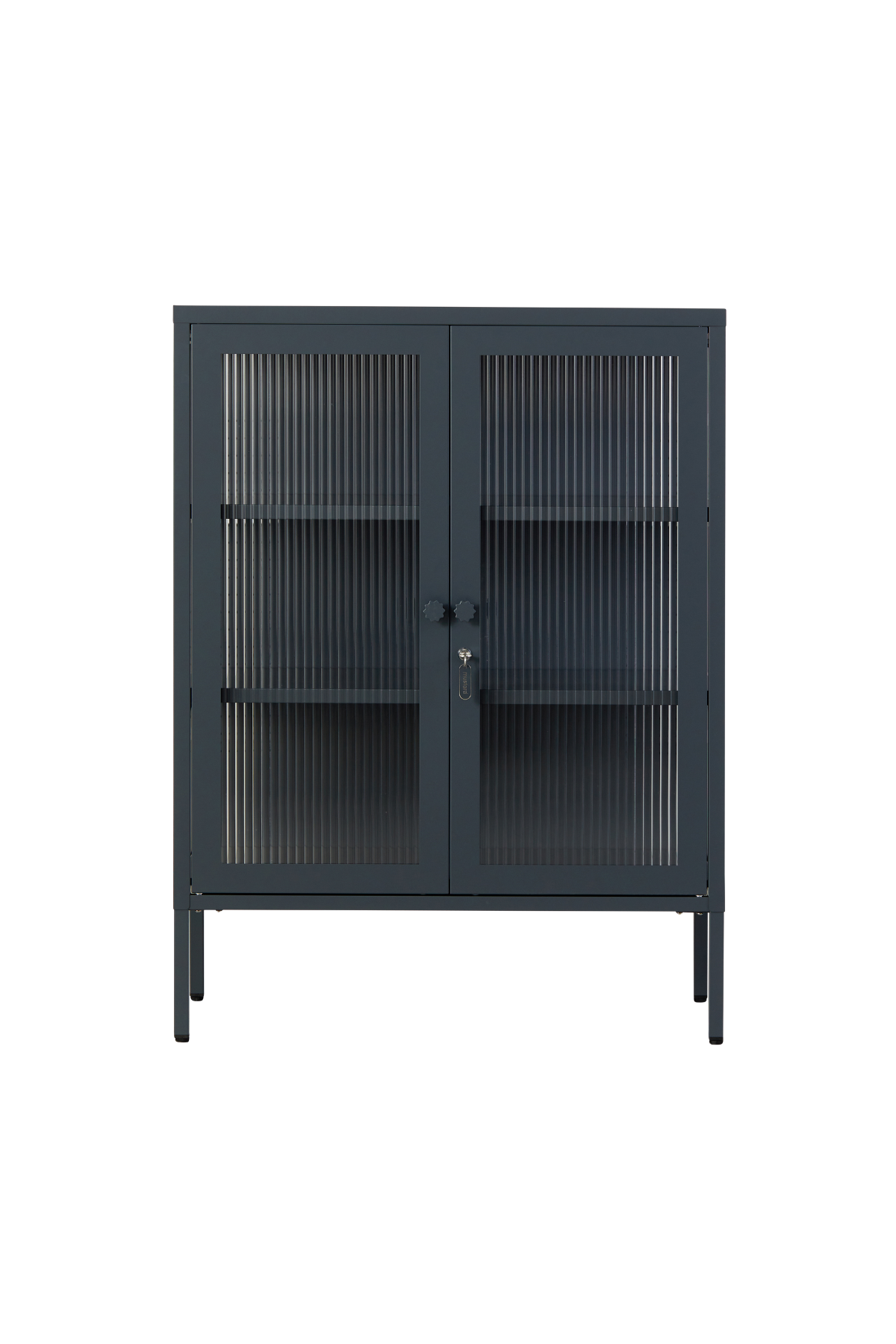 Mustard Made, The Mixer cabinet with glass doors in the color Slate