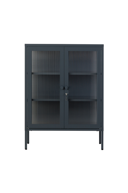 Mustard Made, The Mixer cabinet with glass doors in the color Slate