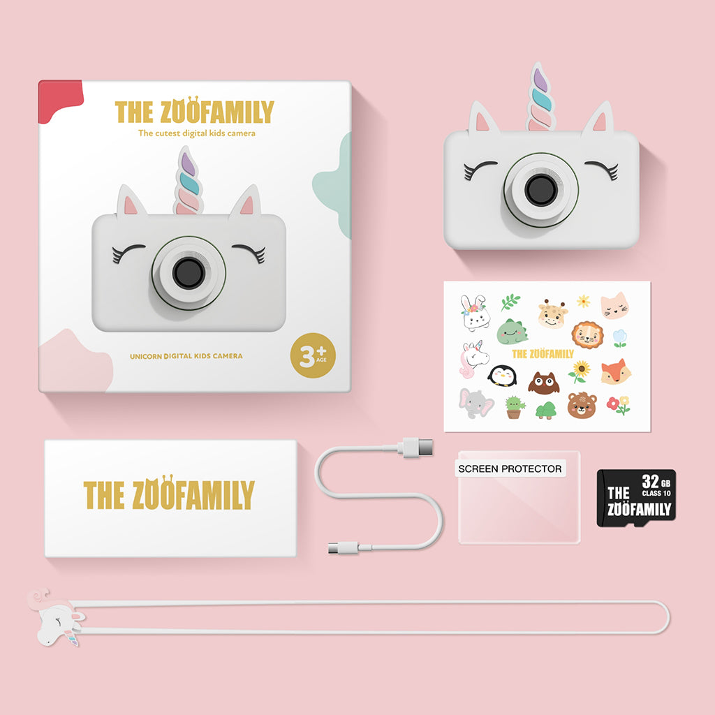 ZooFamily, Zoo Friends Kids Camera, Ages 3-7 - Unicorn