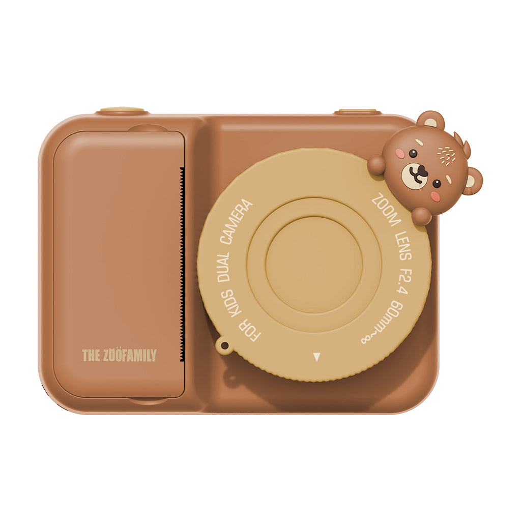The ZooFamily, Zoo Print, 3-in-1 Camera with Print Function, Ages 5-11 - Bear
