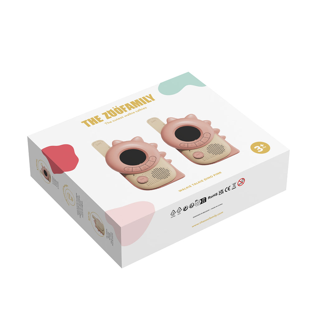 The ZooFamily, Zoo Walkie Talkie for children, from 3 years – Dino Pink