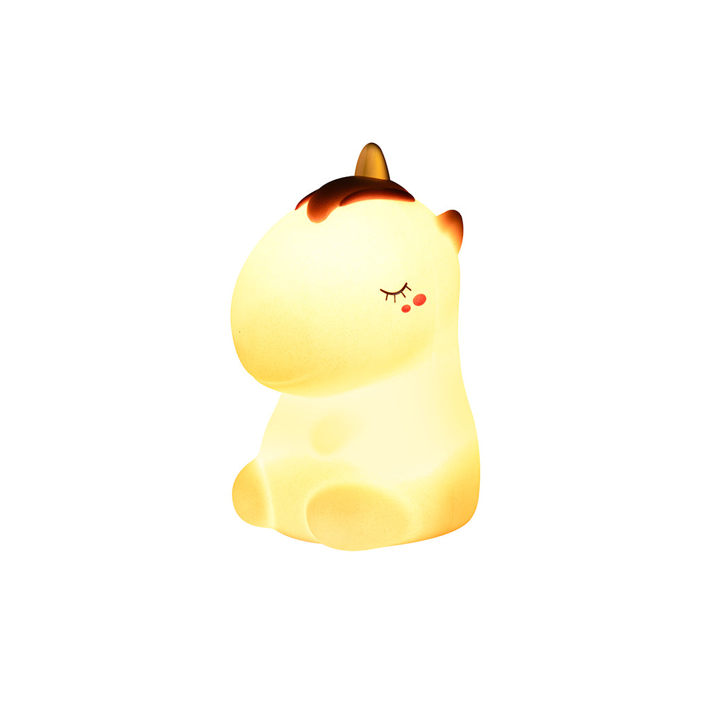 Little L. LED Night Light with Remote Control and Multiple Light Settings - Cosmo Unicorn Pink Glitter