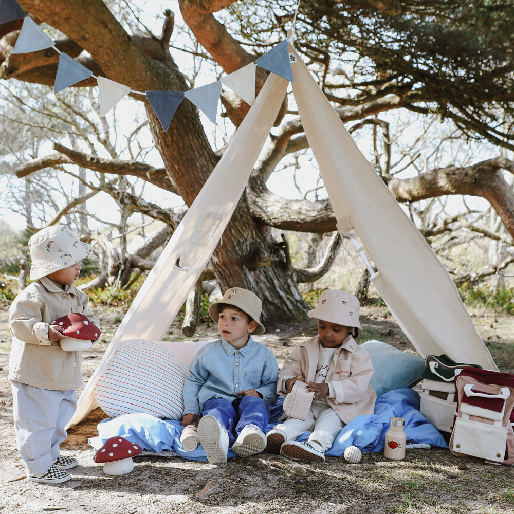 Sebra Double-Sided Fabric Flag Garland, Powder Blue – 2.5 M