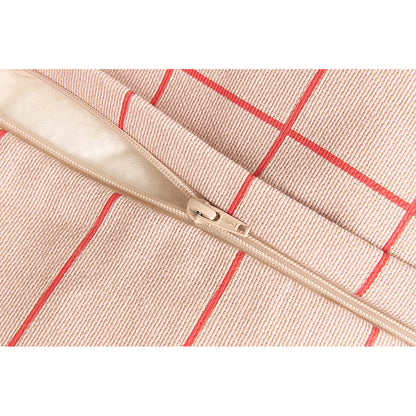 Nobodinoz Vibes Bean Bag Armchair, Pink Red Grid