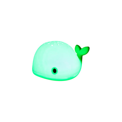 Little L. LED Night Lamp/Projector with Remote Control and 7 Light Settings - Wilda Whale