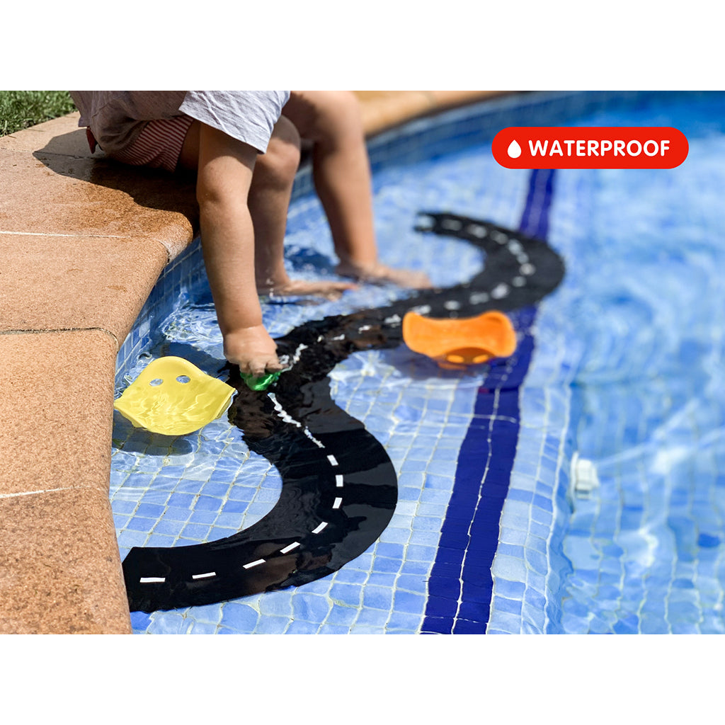 Waytoplay Rubber Road Track, 12 Pieces - Ringroad