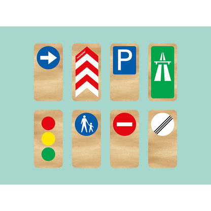 Waytoplay Traffic Signs, 8 Pieces